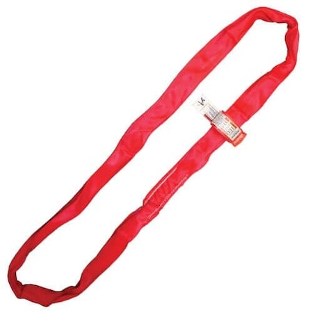 Endless Round Slings, 30 Ft L, Red